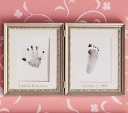 Silver Leaf Handprint & Footprint Frame