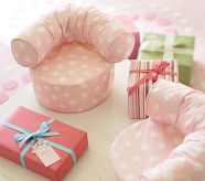 Doll Polka Dot Anywhere Chair, Pink Dot