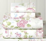 Cherry Blossom Sheet Set, White, Twin