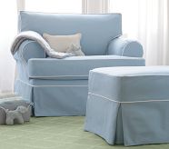 Elise Chair & a Half & Ottoman