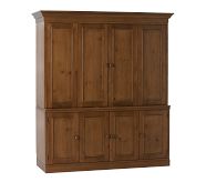 Extra Wide Armoire, Brooks Blue