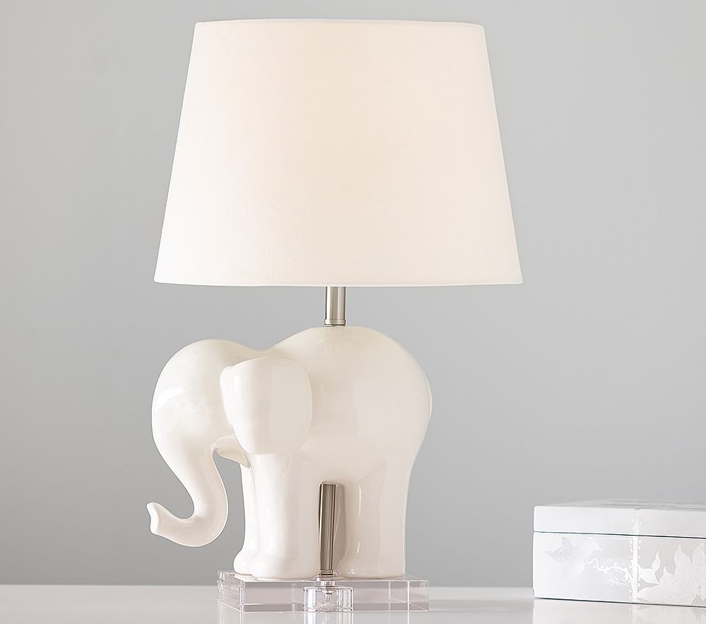 Online Designer Nursery Ceramic Elephant Lamp