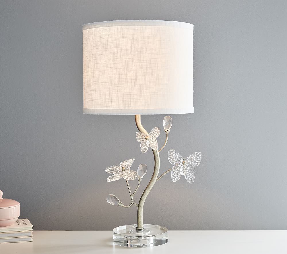 Monique Lhuillier Crystal Butterfly Table Lamp