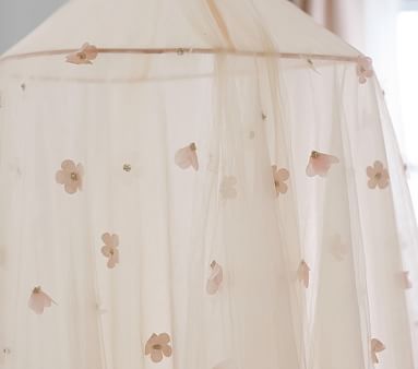 Double Auvent à Pétoncle Pottery Barn Kids - Blush, Standard, Boîte Ouverte