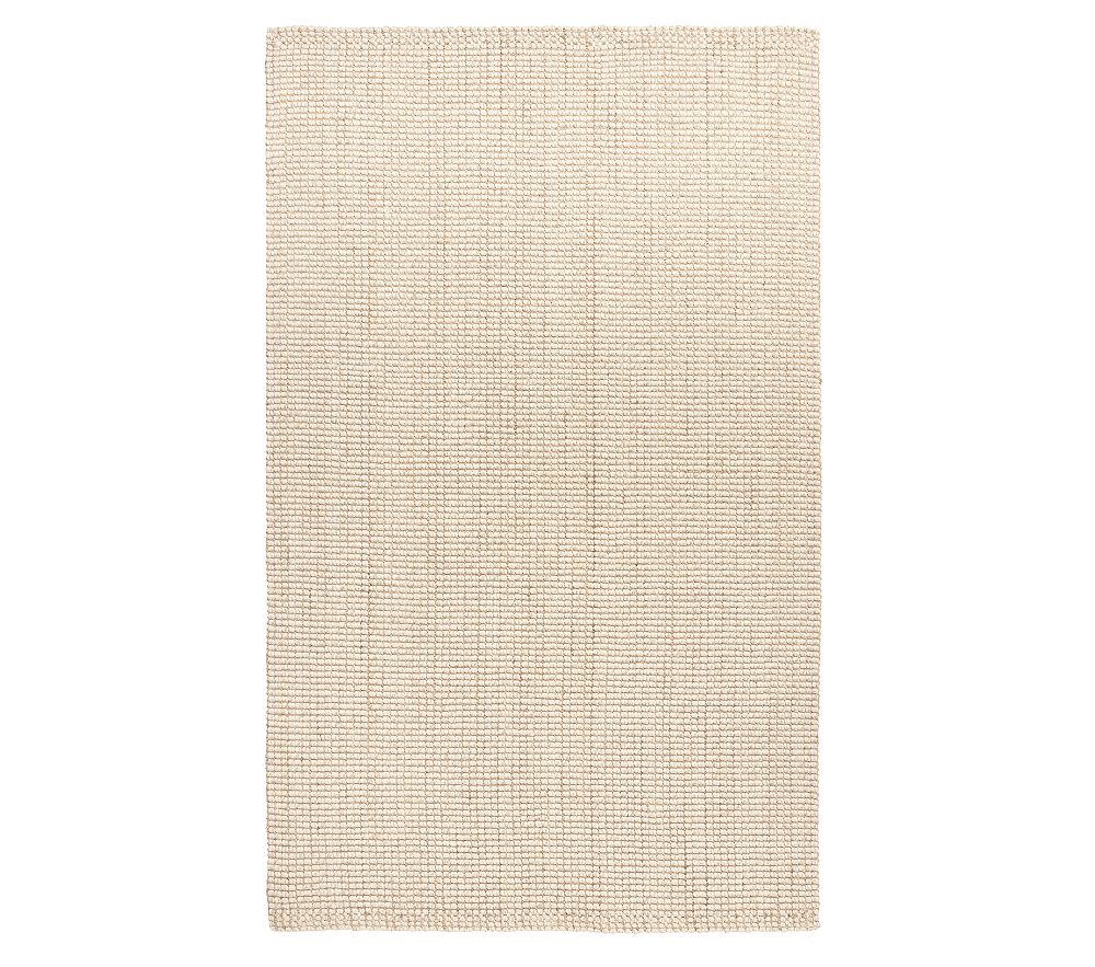 Custom Chunky Wool Jute Rug, 9X12, Natural