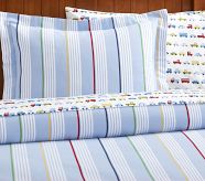 Oscar Stripe Duvet Cover, Twin