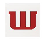 18x18  Novelty Mat Letter, White, W