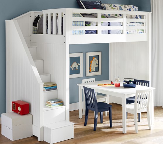 Catalina Stair Loft Bed Pottery Barn Kids
