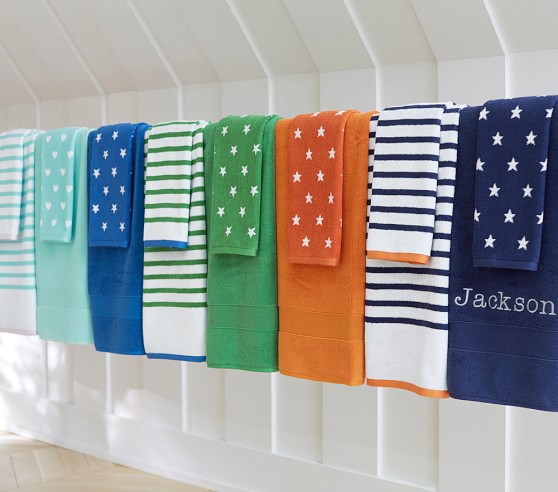 Star Bath Towel Collection | Pottery Barn Kids