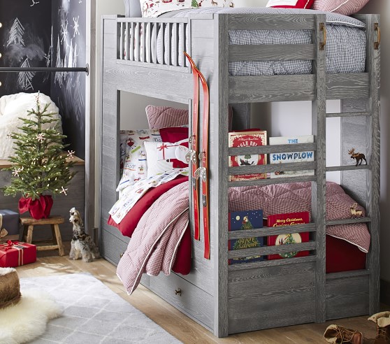 Charlie Twin-Over-Twin Storage Bunk Bed | Pottery Barn Kids