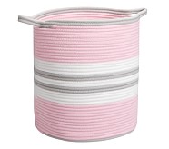Pink Cotton Rope Storage | Pottery Barn Kids