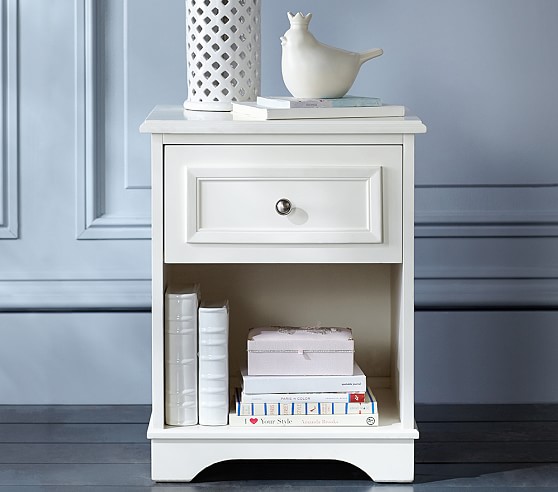 Pottery Barn White Nightstand
