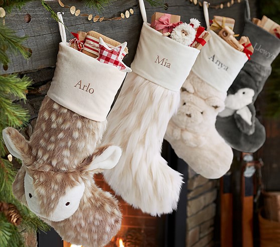 Faux Fur Stocking Collection Pottery Barn Kids