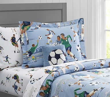 baby $50 under shower Cover Organic Kids  Barn Pottery Soccer Duvet  Vintage