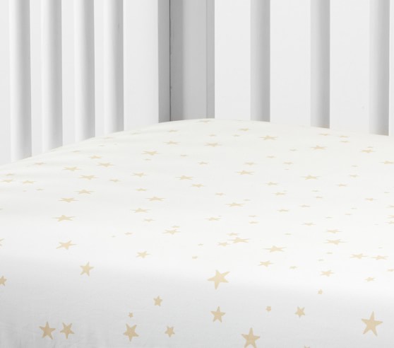 The Emily & Meritt Scattered Stars Crib Fitted Sheet | Pottery Barn Kids