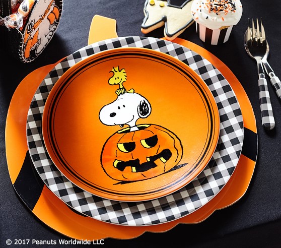 Charlie Brown® Halloween Plates | Pottery Barn Kids