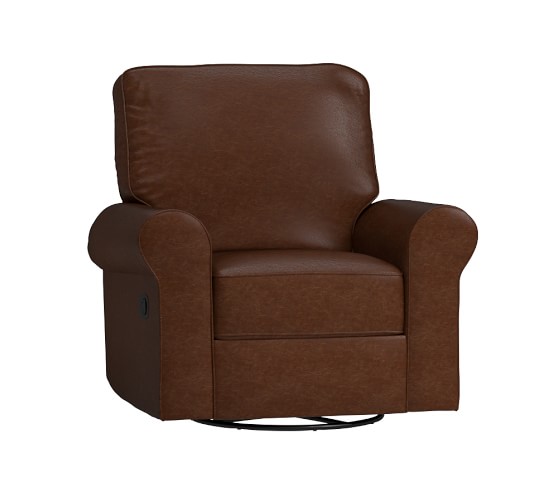 Leather Comfort Swivel Rocker & Recliner | Pottery Barn Kids