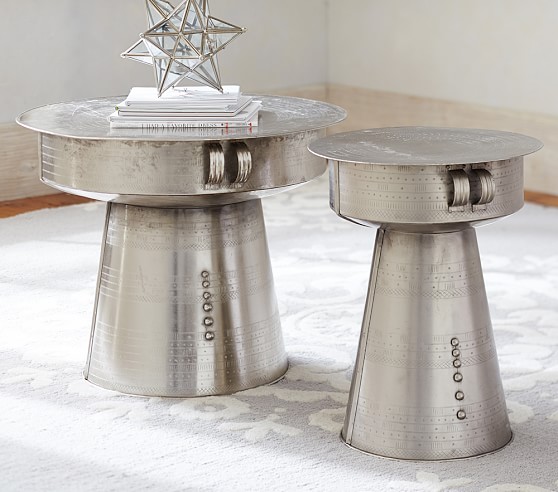 Metal Drum Side Table | Pottery Barn Kids