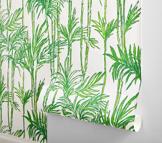 Lilly Pulitzer Big Bam Palm Wallpaper | Pottery Barn Kids