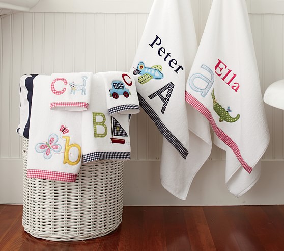 ABC Bath Towel Set | Pottery Barn Kids