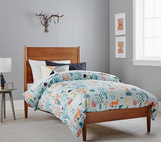 west elm x pbk Mid-Century Bed | Pottery Barn Kids