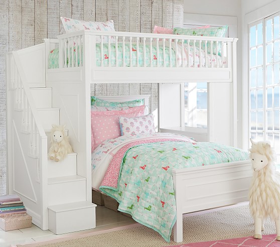 fillmore stair loft bed & lower bed set