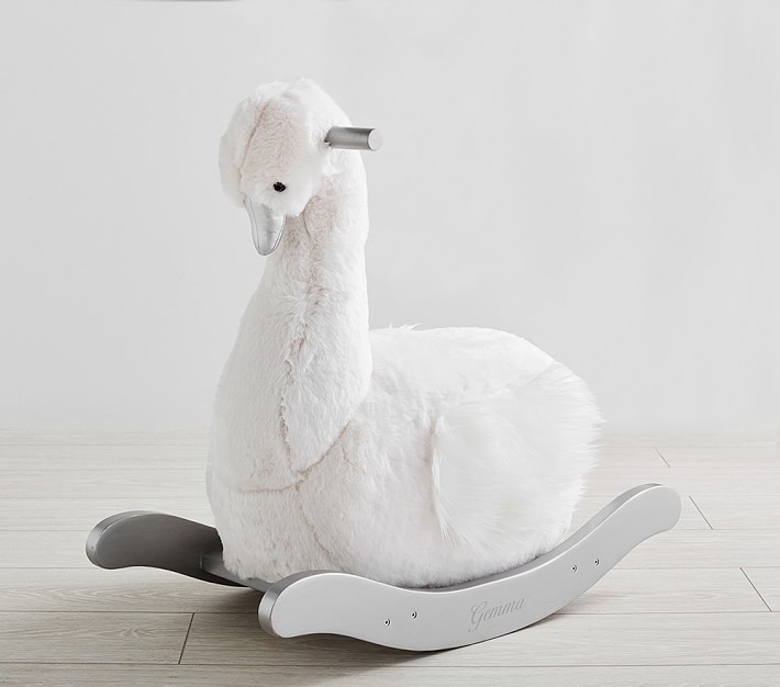 swan ride on rocker