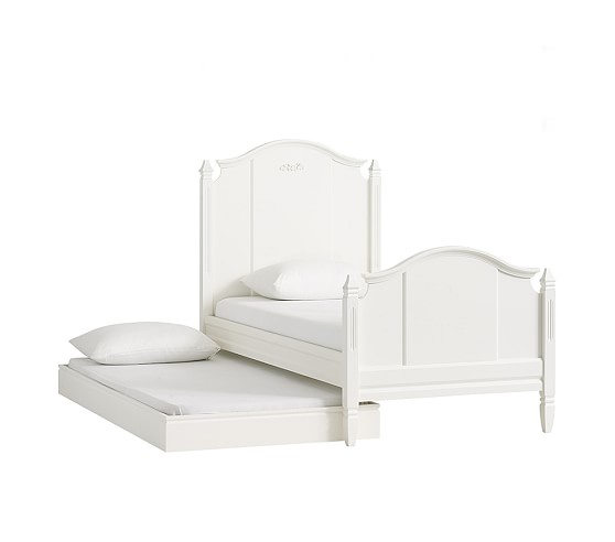 Pottery Barn White Trundle Bed