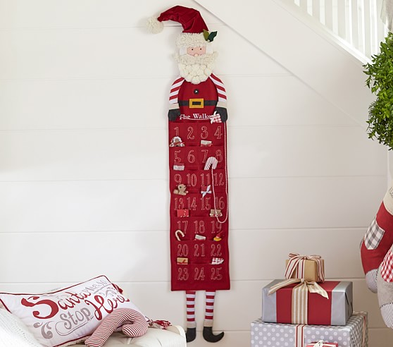 Skinny Santa Kids Advent Calendar Pottery Barn Kids