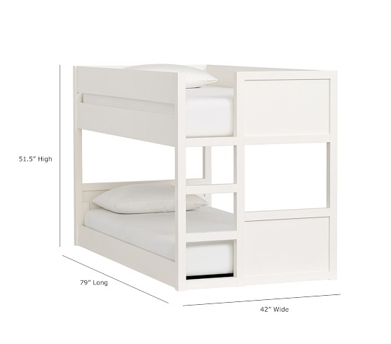 Camden Twin Over Twin Low Kids Bunk Bed Pottery Barn Kids