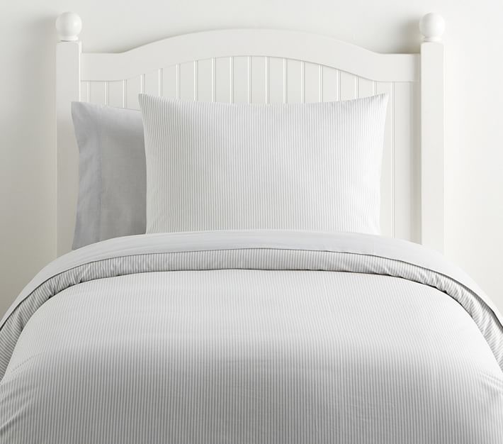 Girls Organic Chambray Reversible Kids' Duvet Cover Pottery Barn Kids