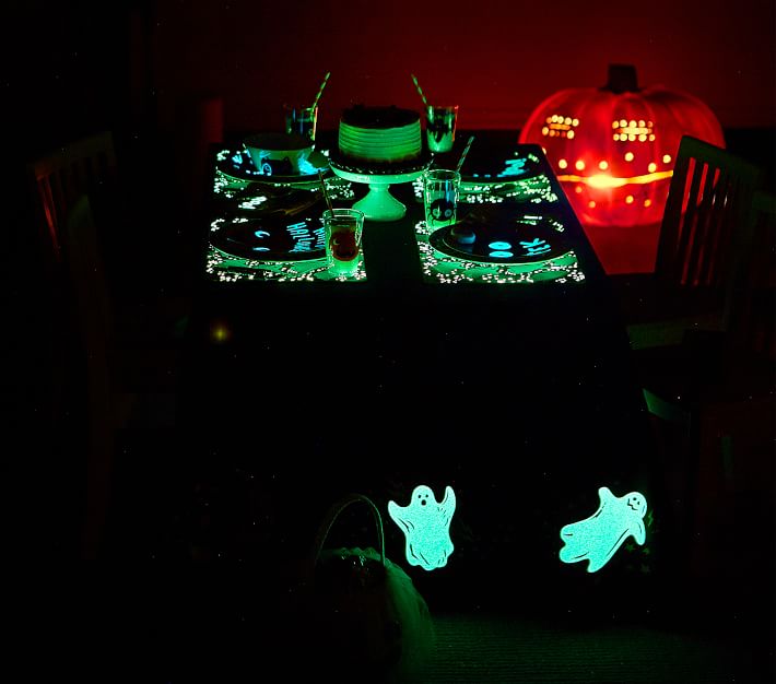 Halloween GlowintheDark Ghost Tablecloth Halloween Table Decor