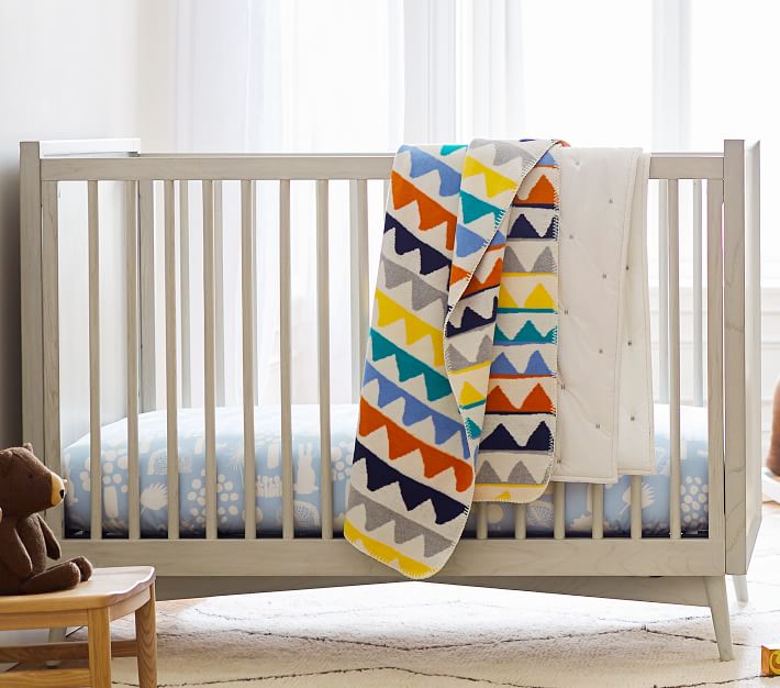 Boys west elm x pbk Organic Woodland Modern Crib Sheet Pottery Barn Kids