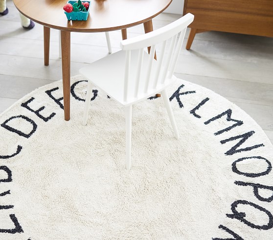 circle nursery rug