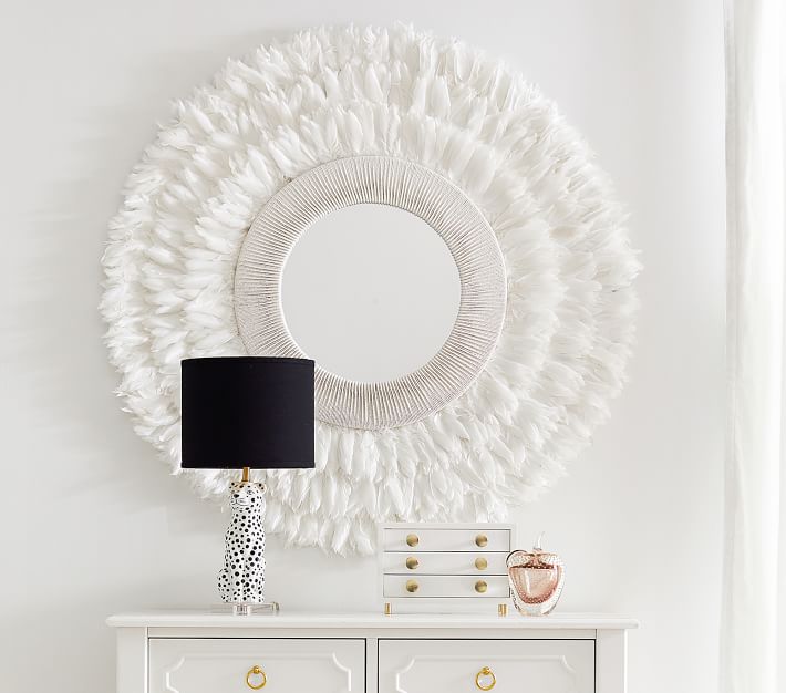 Rachel Zoe Feather Kids Mirror Pottery Barn Kids