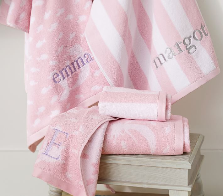 Rugby Stripe Kids Bath Towel Pottery Barn Kids