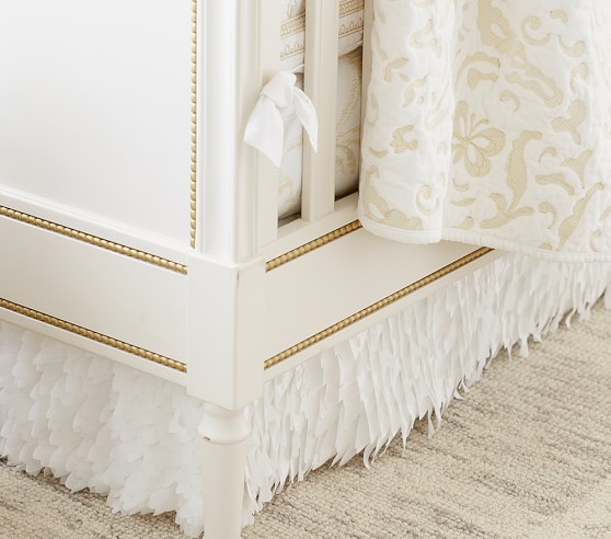 pottery barn ruffle crib skirt